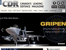 Tablet Screenshot of canadiandefencereview.com